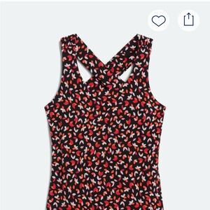 Kaleigh Kamilah Cross Back Knit Tank Top